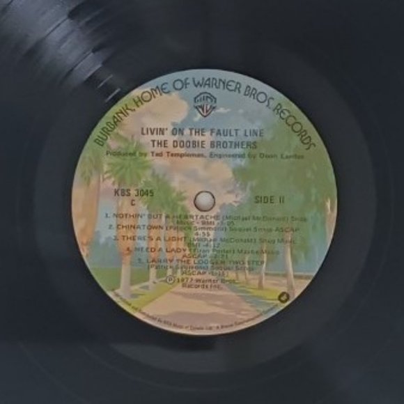 Vintage The Doobie Brothers Livin' On The Fault Line vinyl record, 1977 original - Picture 11 of 12